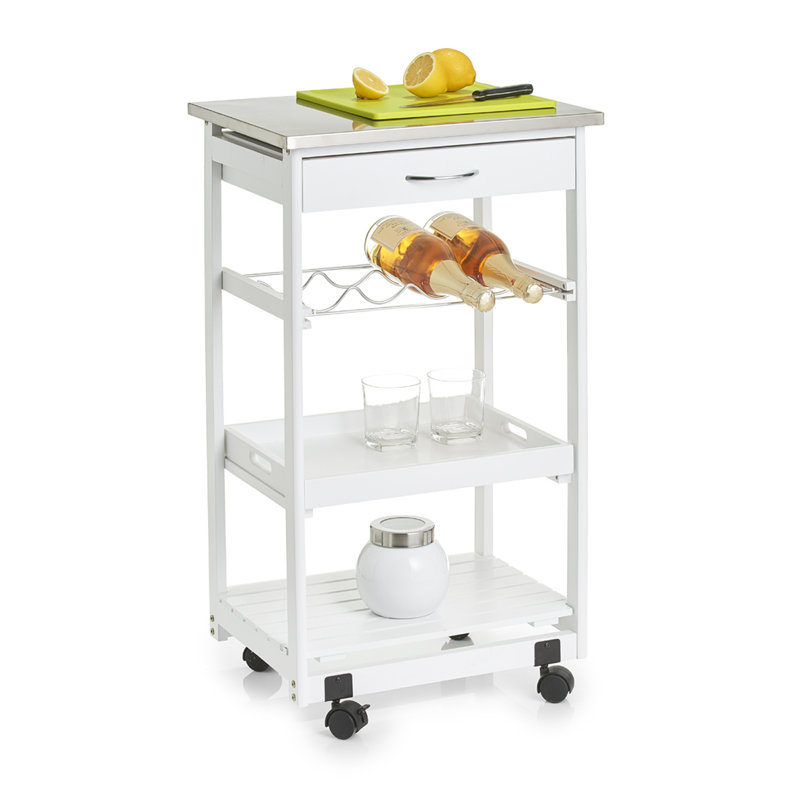 Küchenwagen Mit Edelstahlplatte